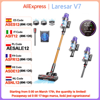 Laresar V7 500W 50KPA Suction Power Cordless Vacuum Cleaner  Handheld smart Home appliance Removable Battery Dust Cup