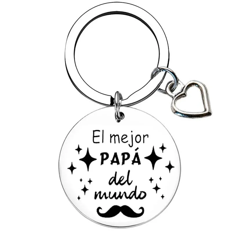 Regalos españoles calientes del Día del Padre llavero del regalo del papá, regalo del llavero de la Navidad del cumpleaños para papá