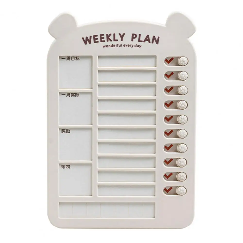 Making Plans Plastic Kids Healthy Growth Daily Task Planning Board for Home