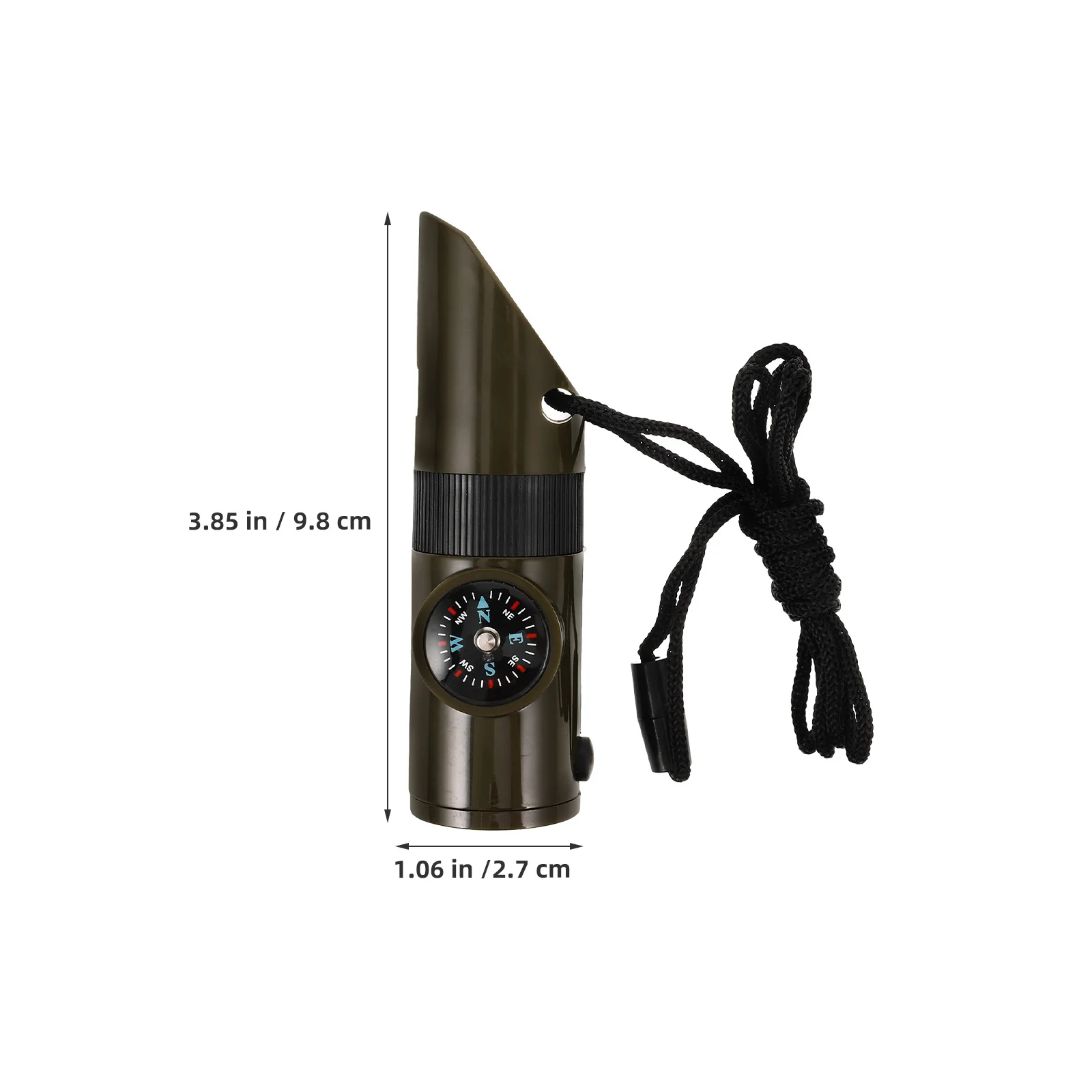 3 قطعة صفارة إنقاذ خارجية متعددة الوظائف للتخييم في حالات الطوارئ صافرة أمان مصباح يدوي بوصلة ملحقات إنقاذ الإشارة