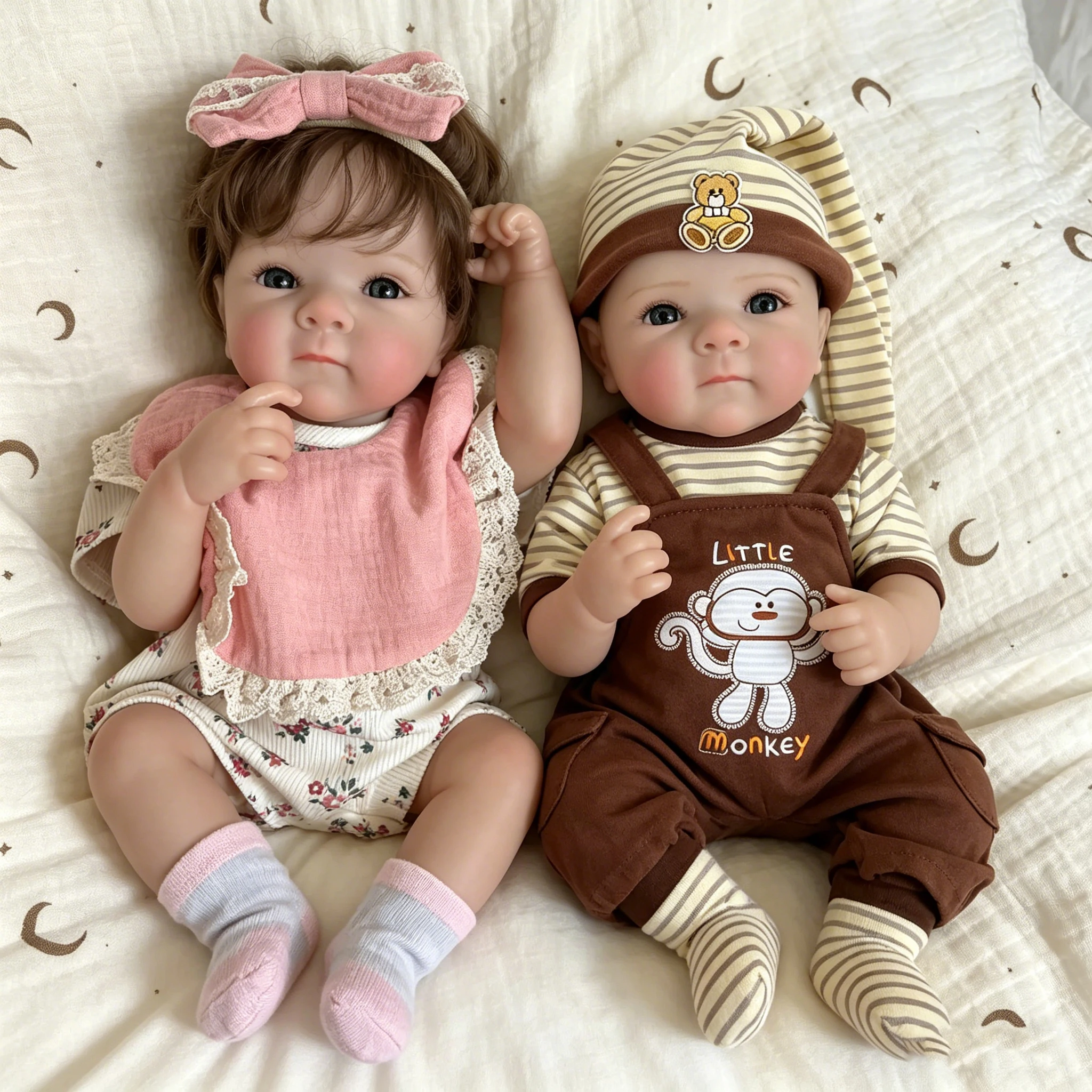 

48cm Bettie Full Vinyl Body Lifelike Lifelike Multiple Layers Painting Reborn Baby Doll Handmade Visible Veins Collectible Doll