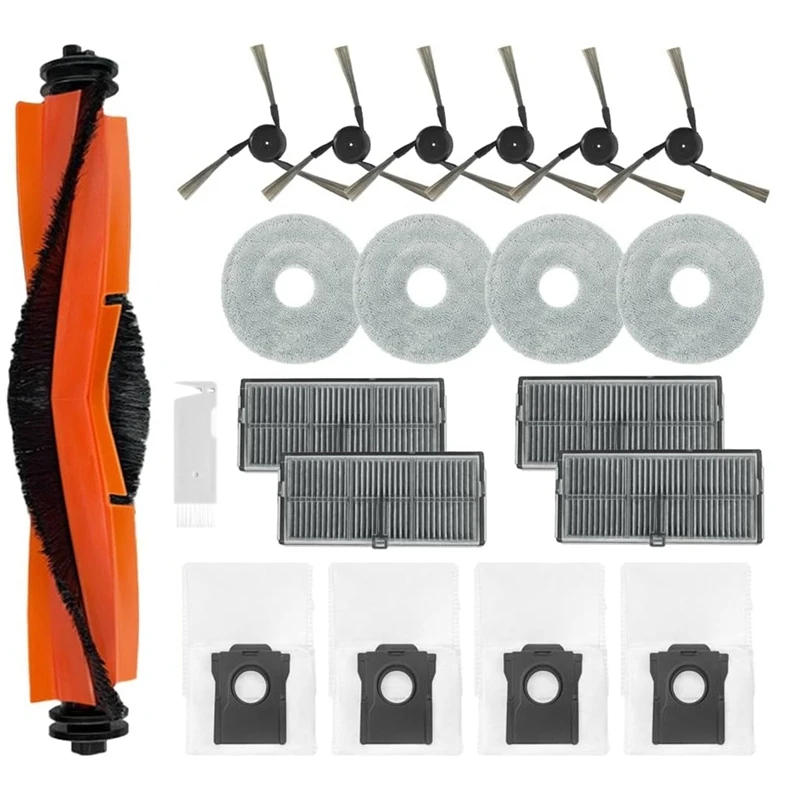 

YCOC-Для Dreame X40 Ultra / X40 Ultra Complete / X40 Pro / S30 Pro Ultra Вакуумные детали Основная боковая щетка Hepa-фильтр Мешок для пыли