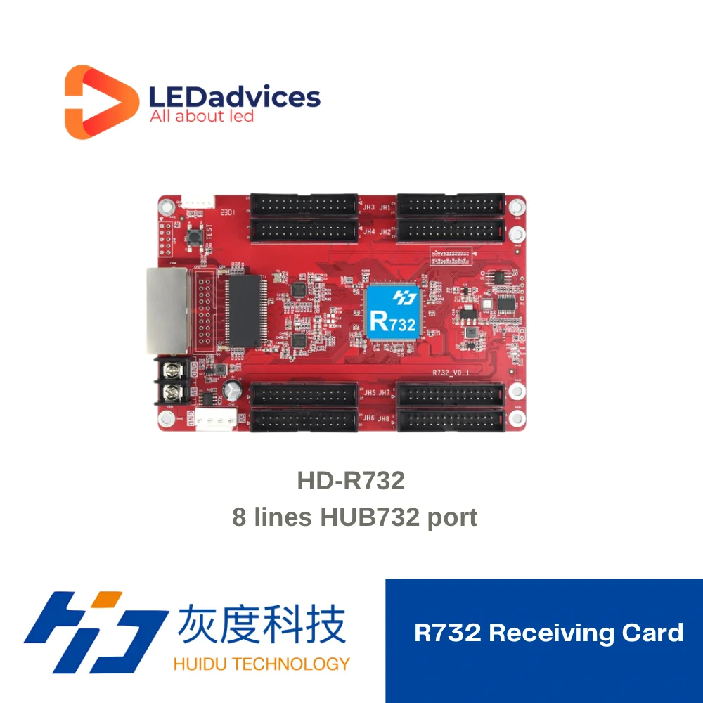 

HuiDu HD-R732 Receiving Card For Led Display for small-pitch LED display screens