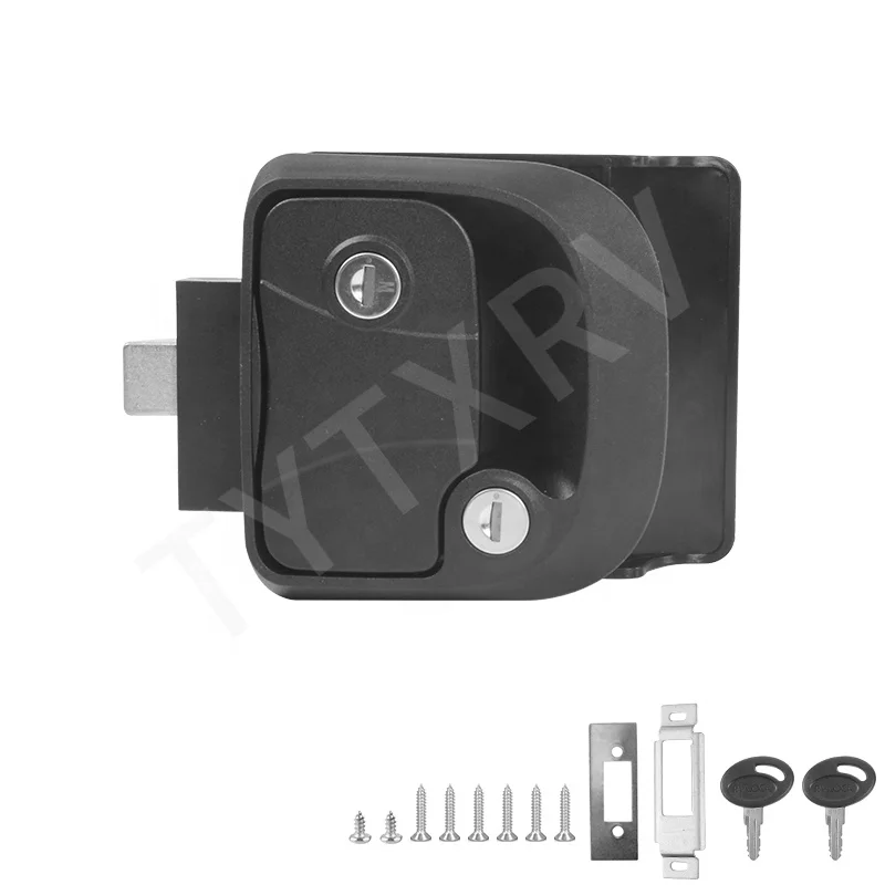 TYTXRV RV Caravan Serratura meccanica Doppia chiave Assicurazione di sicurezza Serratura in lega di zinco