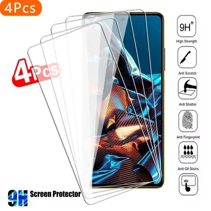 4 pezzi di protezione per Xiao Mi Poco C50 C51 C55 C65 M3 M4 M5 M6 Pro 4G 5G protezione dello schermo in vetro temperato per Xiaomi M5s pellicola di vetro