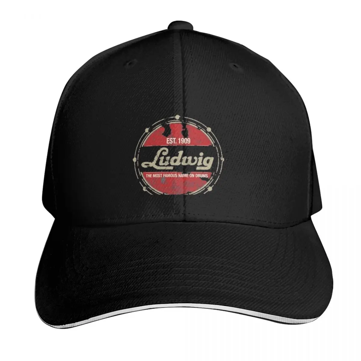 Ludwig Drums Classic T-Shirt Baseball Cap Beach Bag Uv Protection Solar Hat fashionable Hip Hop Golf Men Women's
