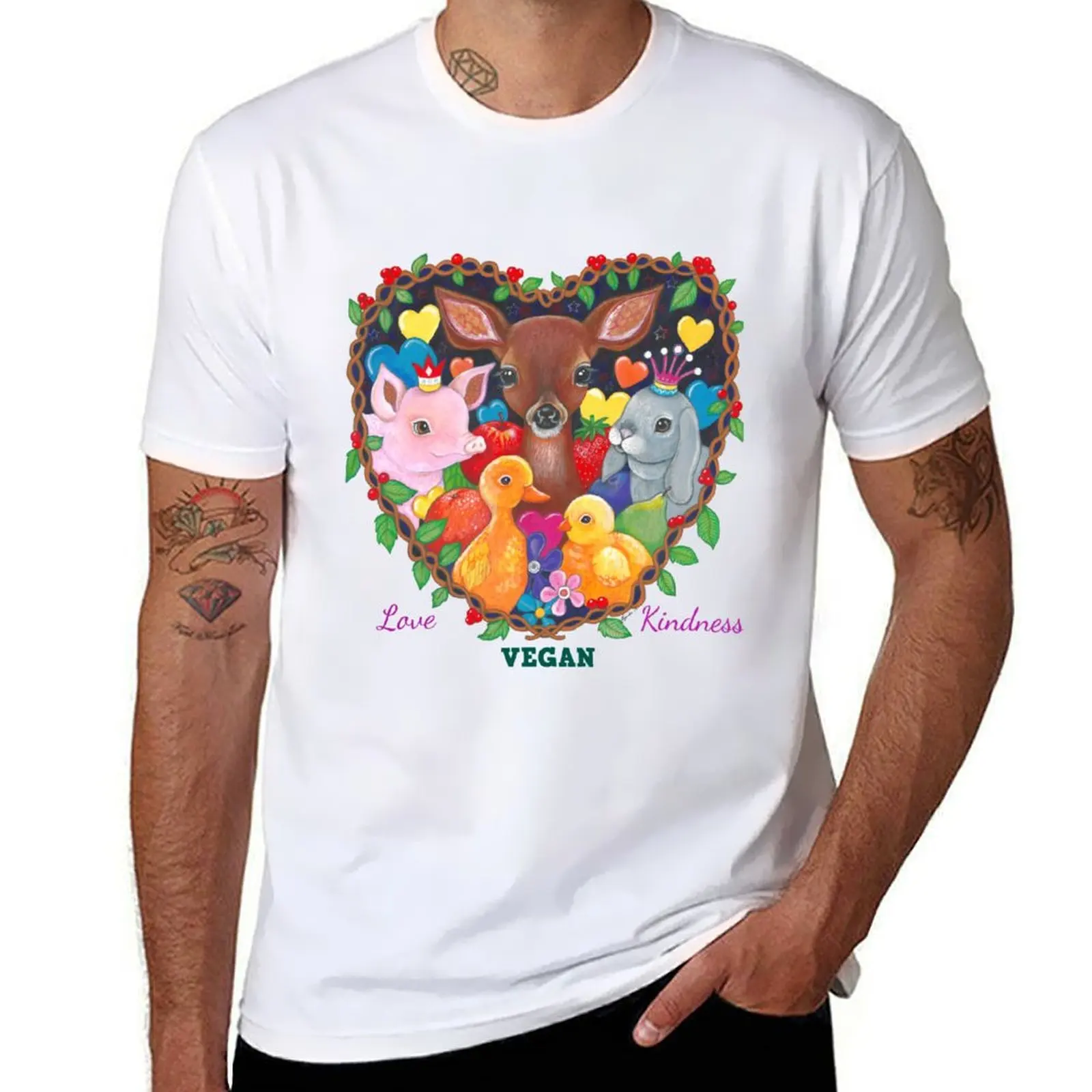 

Baby Love with words - Love, Kindness, VEGAN T-Shirt cotton t shirt man t shirts for man cotton soft T-Shirt