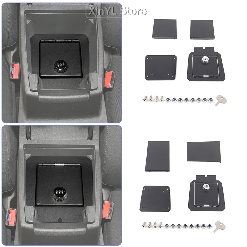 Lockable Security Safe Aluminum Alloy Handrail Storage For Chevy Colorado GMC-CANY0N 2023 Up Car Accessories