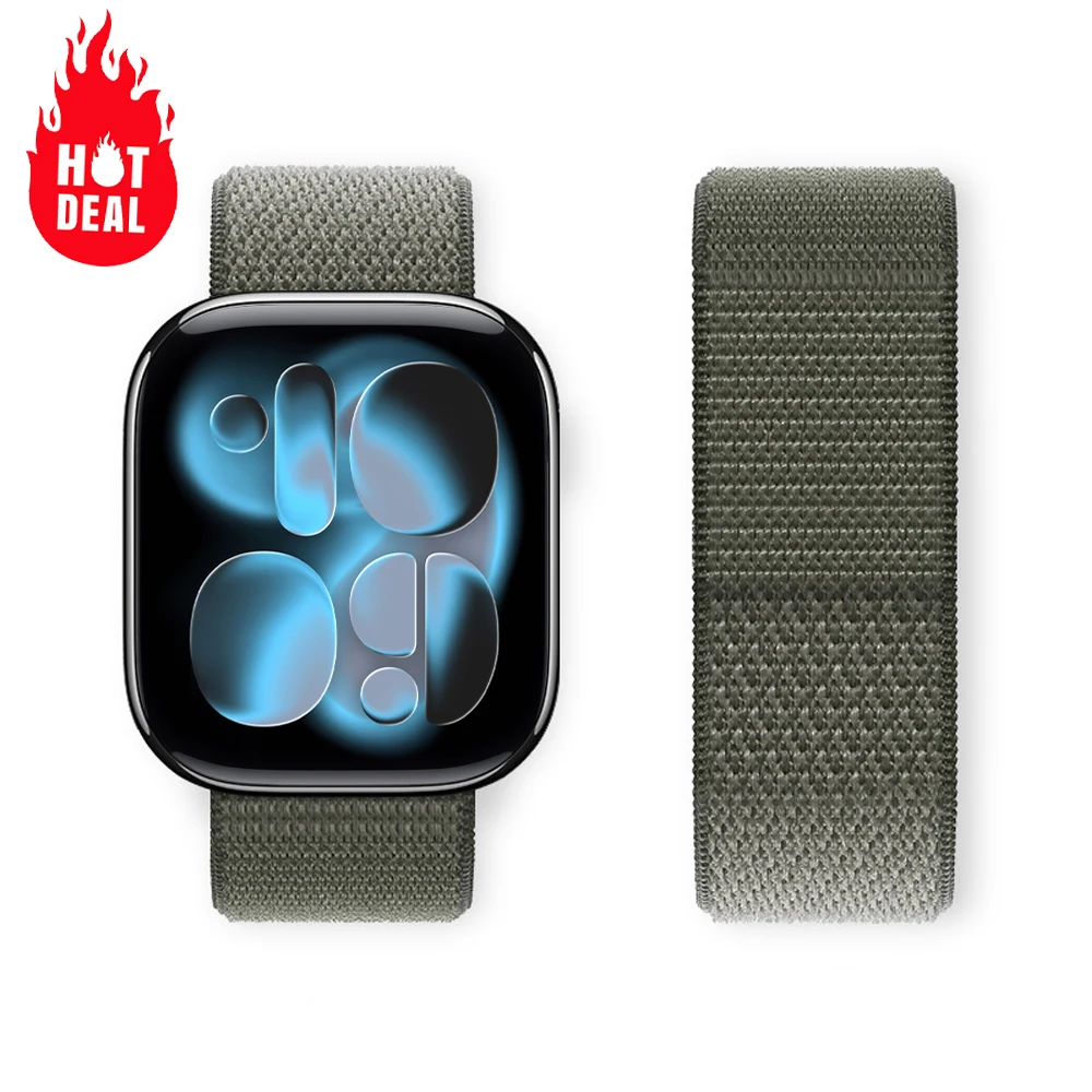 الرياضة حلقة حزام ل سوار ساعة يد آبل 11 10 8 9 7 6 5 SE الترا 3 49 مللي متر 46 مللي متر 44 مللي متر 42 مللي متر 45 مللي متر 41 40 مللي متر سوار Correa iwatch العصابات