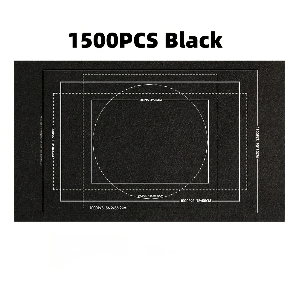 suit for 500 1000 1500 Pieces Portable Multifunctional Pad Black Mat Gray Mat Storage for high difficulty puzzle can roll up