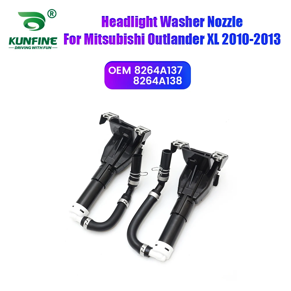 

Car Headlight Front Bumper Washer Spray Nozzle Jet Headlamp Pump Cover For Mitsubishi Outlander XL 2010-2013 8264A137 8264A138