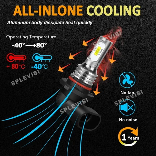 Imagen 2 del producto Bombillas LED para faros antiniebla de coche 9005 H11 H11 para Toyota 4Runner 2010-2020 2010 2011 2012 2013 2014 2015 2016 2017 2018 2019 2020