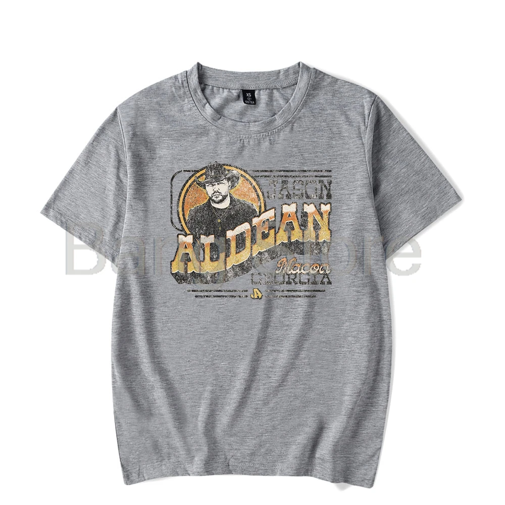 Jason Aldean Macon Georgia Short Sleeve Tee Women Men Crewneck Fashion Unisex T-shirt