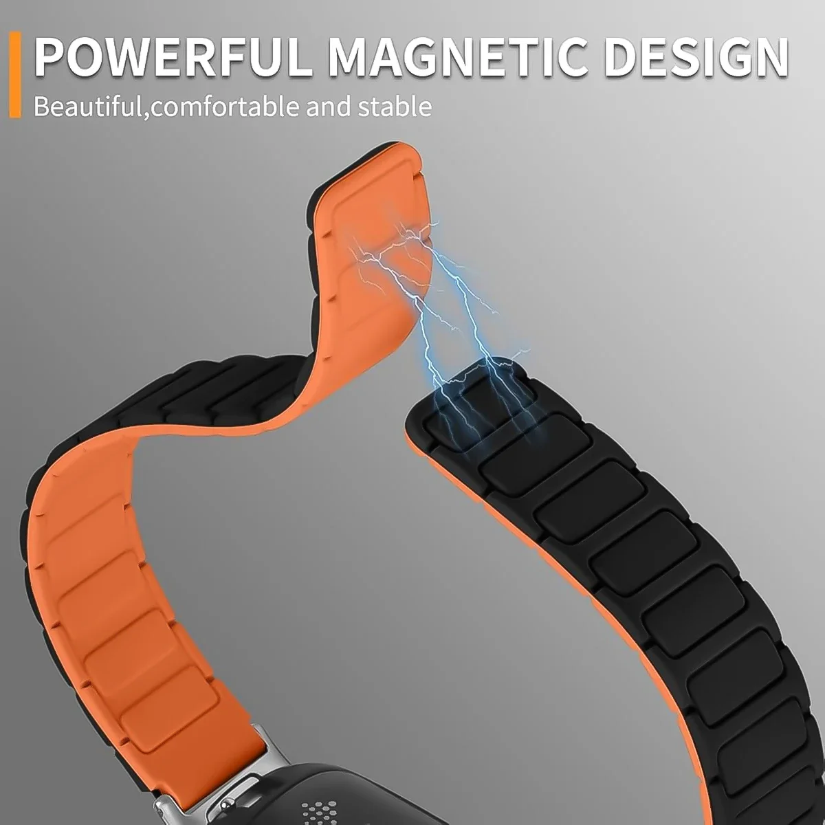 Magnetic Loop Wirstband for Mi Band 8 9 Strap Silicone Sport Watchband for Xiaomi Mi Band 8 NFC Correa Bracelet Metal Interface