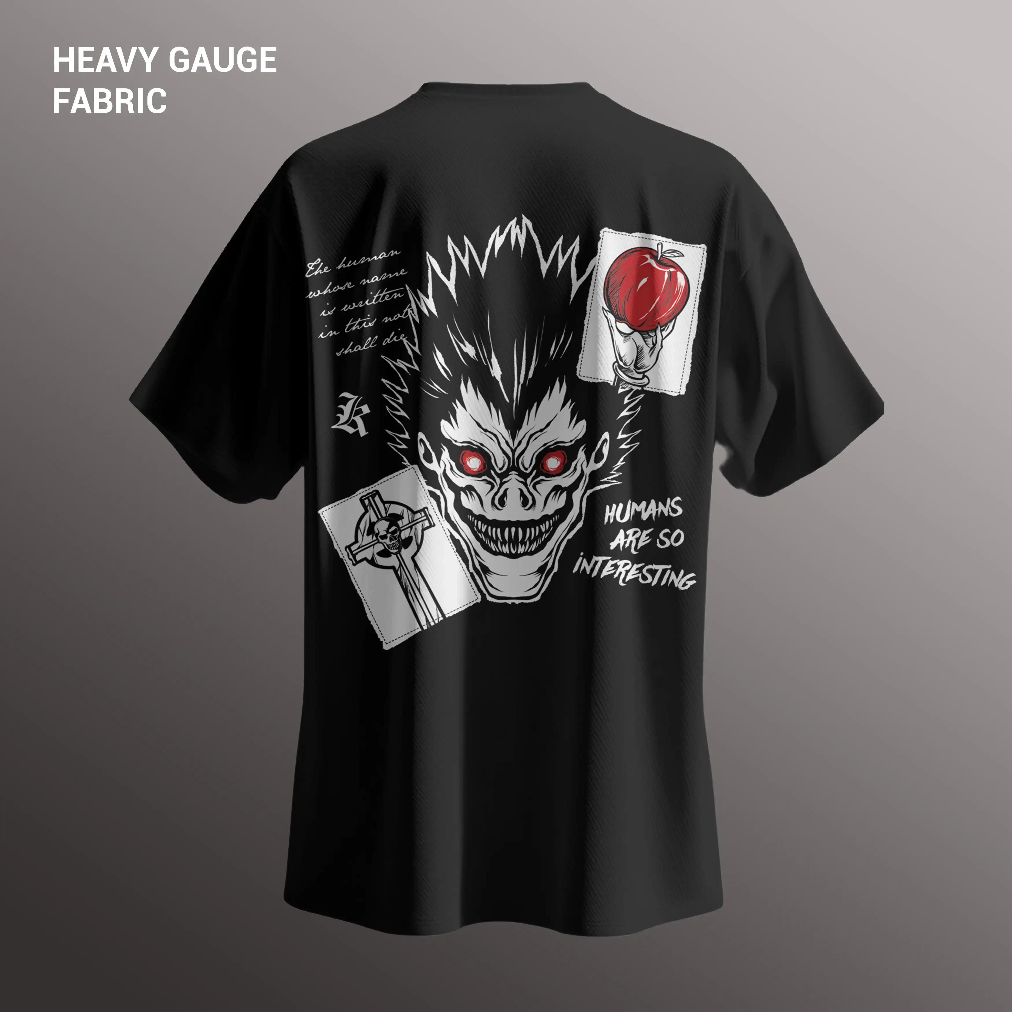Death Note Graphic Print T-shirt Men Women Streetwear Oversized Y2k Gamer Fans Short Sleeve Cotton Anime Tee Female Male Clothes