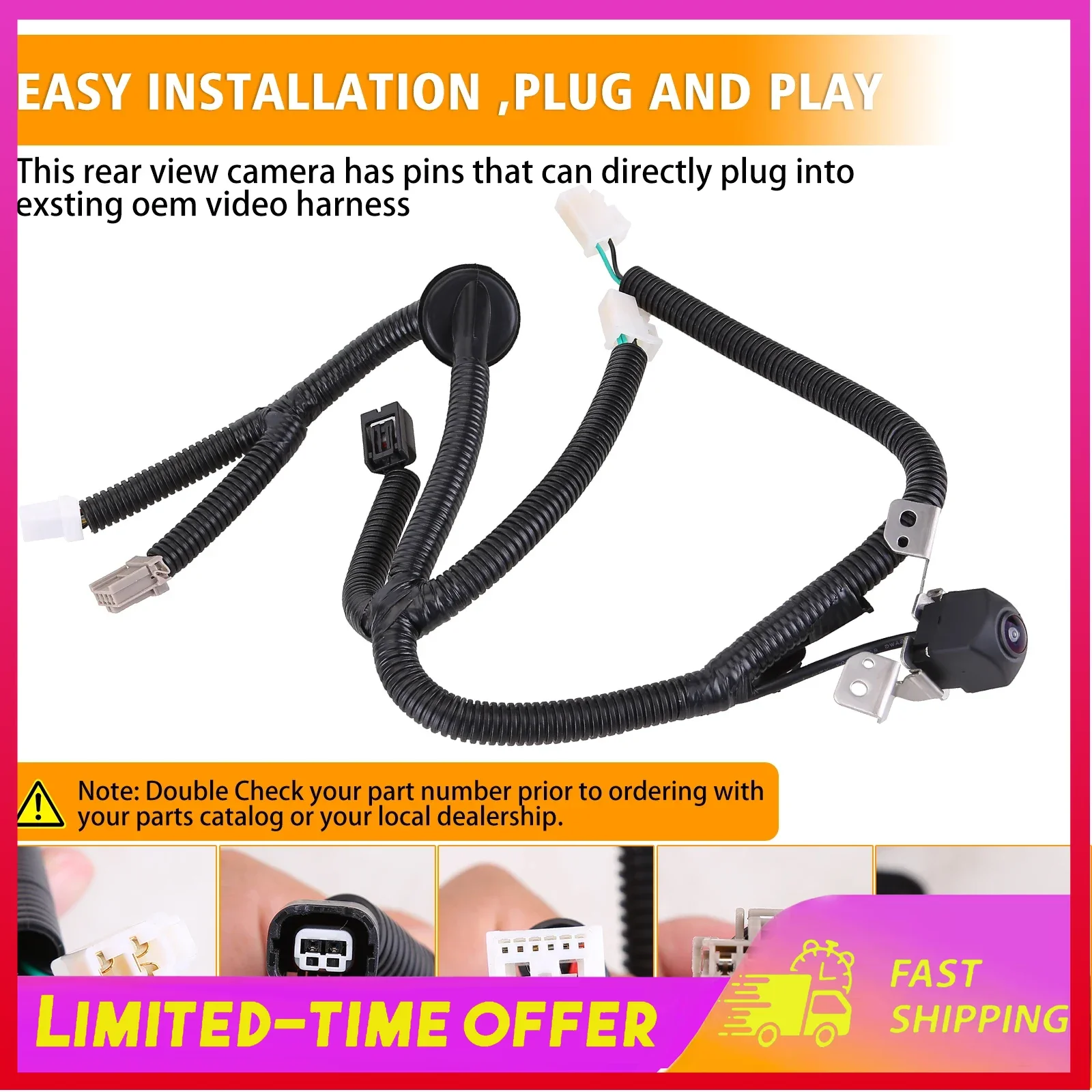 

Applicable To The Honda Pilot W/o Wide-angle (2012-2015) Reversing Camera 39530SZAA01 Automobiles, Parts & Accessories