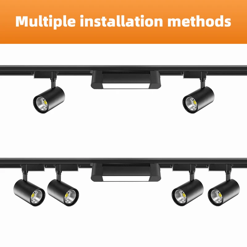 New Track Lights aluminum ceiling track light floodlight lamp 110-220V light track rail  indoor life clothing store Home decor