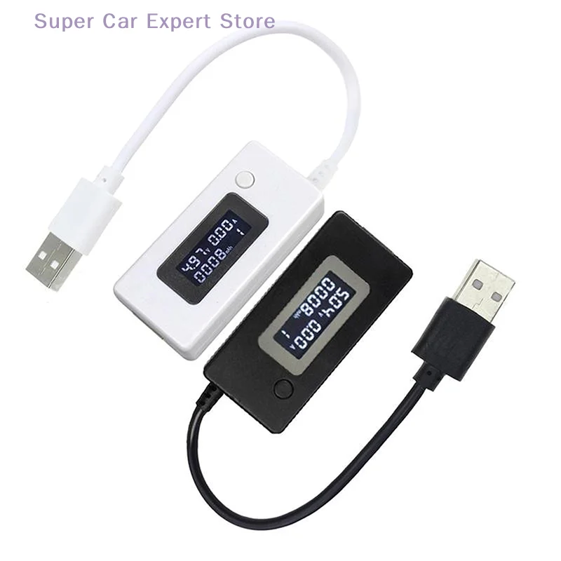 

LCD Micro USB Charger Battery Capacity Voltage Current Tester Meter Detector +Load Resistor 2A/1A With Switch Voltmeter Ammeter