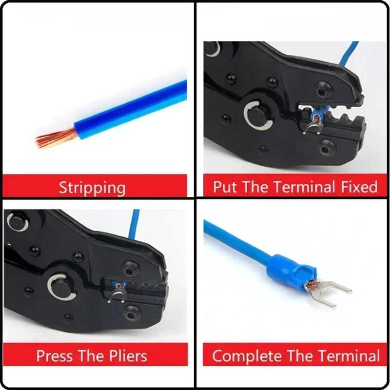 50Pcs/Lot SV Series Crimp Terminals SV1.25 SV2 SV3.5 PVC Insulate Copper Ferrules Block Spade Cold Press Cable End Connectors