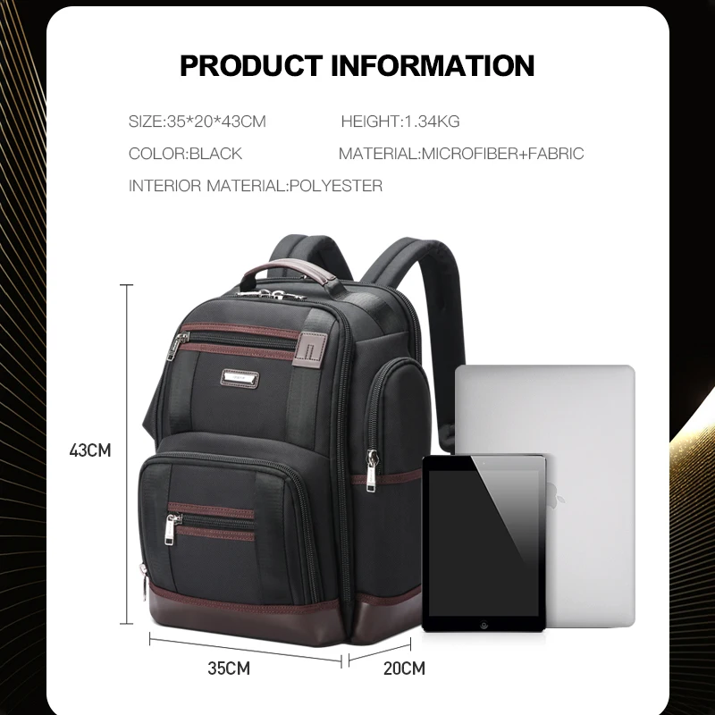 BOPAI New Large Capacity Men Laptop Backpack Multifunctional School Backpack Oxford Cloth Waterproof Business Trip Backpack Bag