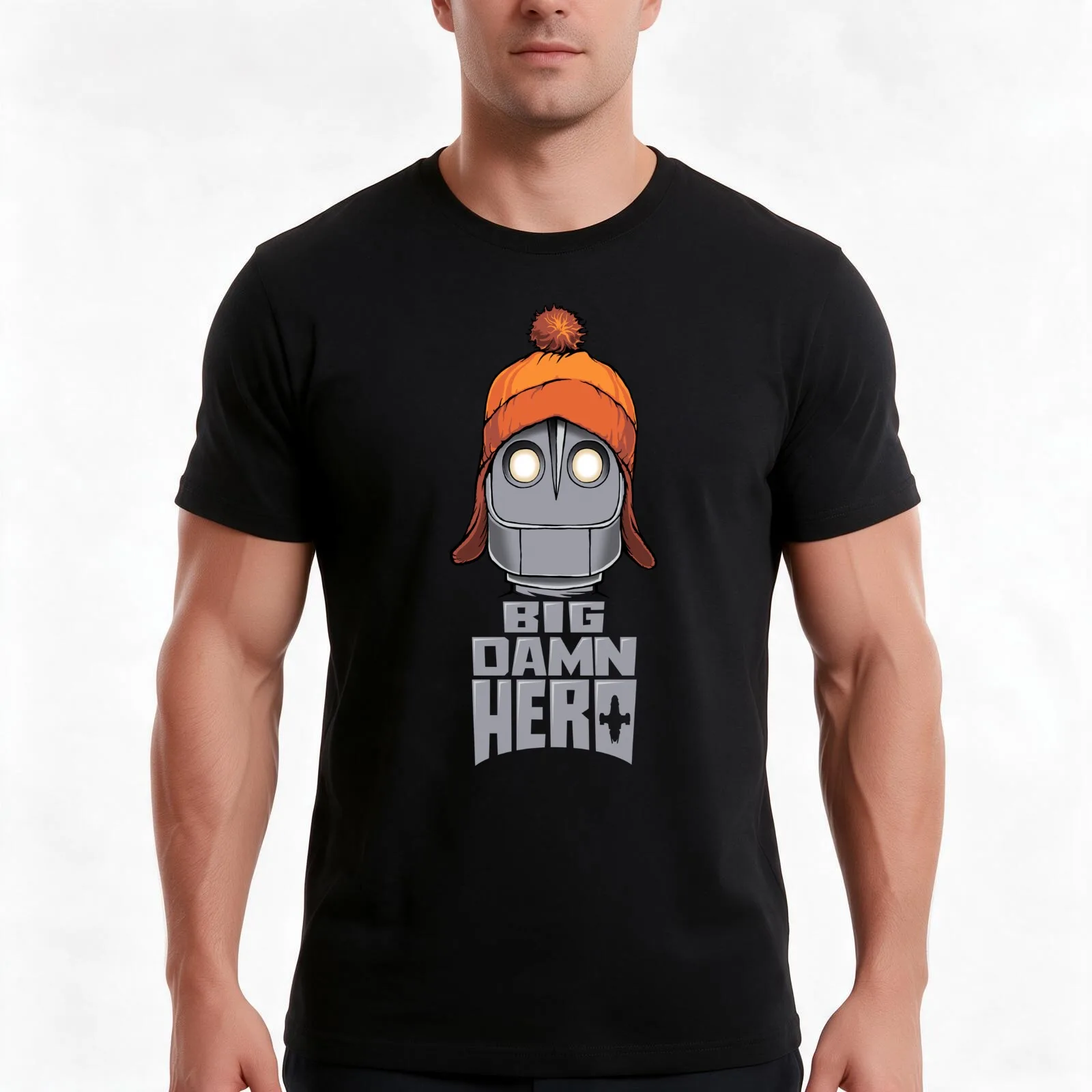 Big Damn Hero T-Shirt Summer Casual Cotton Tee Oversized Streetwear Tops Vintage Graphic Print Loose Fit Short Sleeve