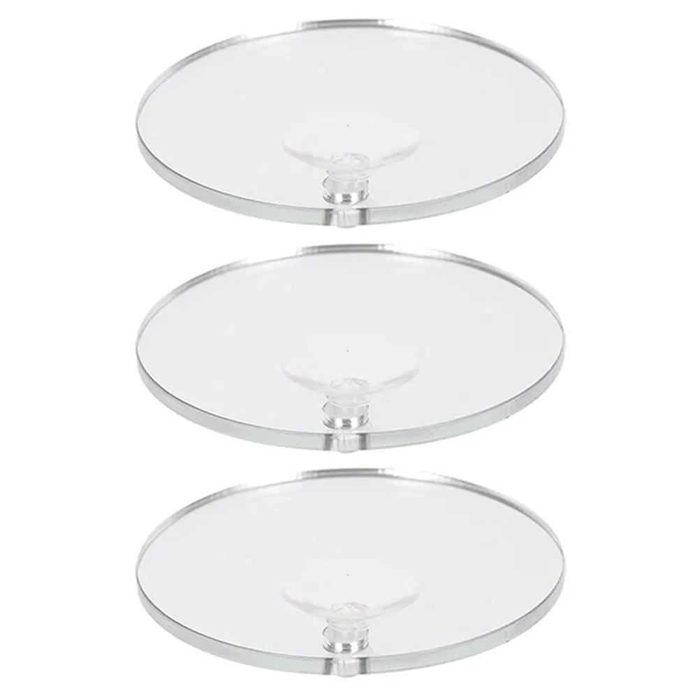 3Pcs Aquarium Mirror for Betta Fish with Suction Cup Betta Training Mirror Stylish Tank Decor ABS Material Easy Clean Compact