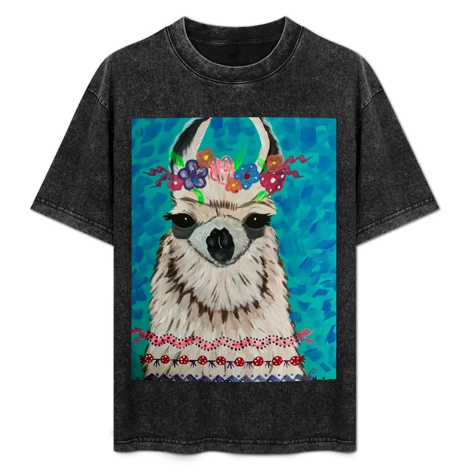 

Lulu Llama T-Shirt graphic t shirt vintage quick drying sports fans mens graphic t-shirts anime