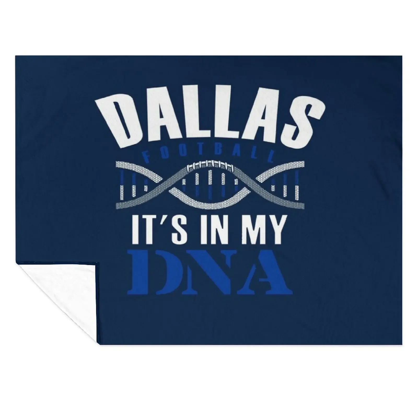 

Dallas Football Fan - It's In My DNA Throw Blanket Luxury Furry Hairys Thermal Blankets