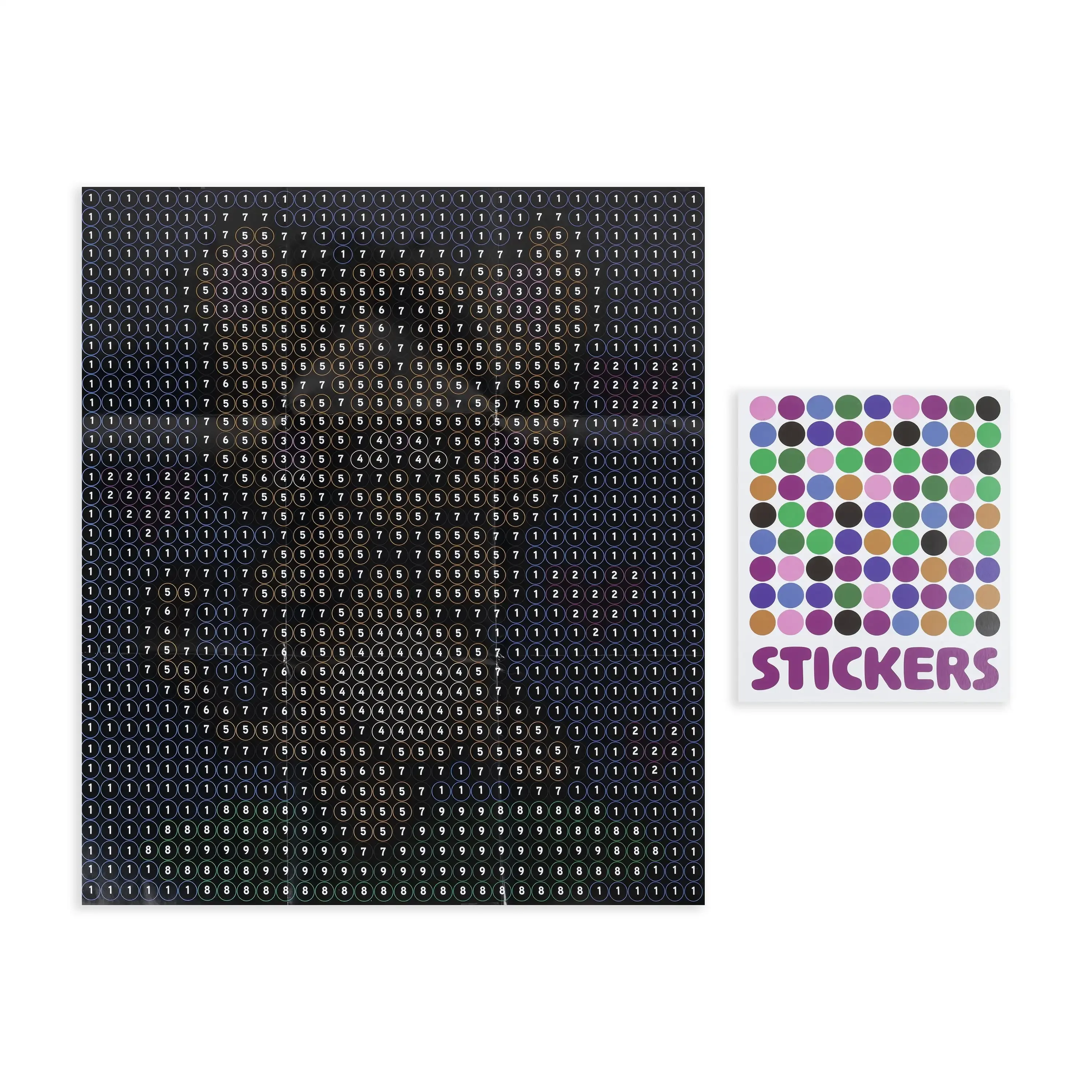 Bicycle Cat Sticker by Number Art Kit