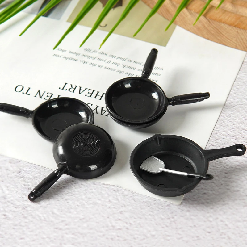 1/12 Simulazione casa delle bambole Padella Pentola Modello Casa delle bambole Cucina in miniatura Pentole Accessori Decorazione della casa delle bambole