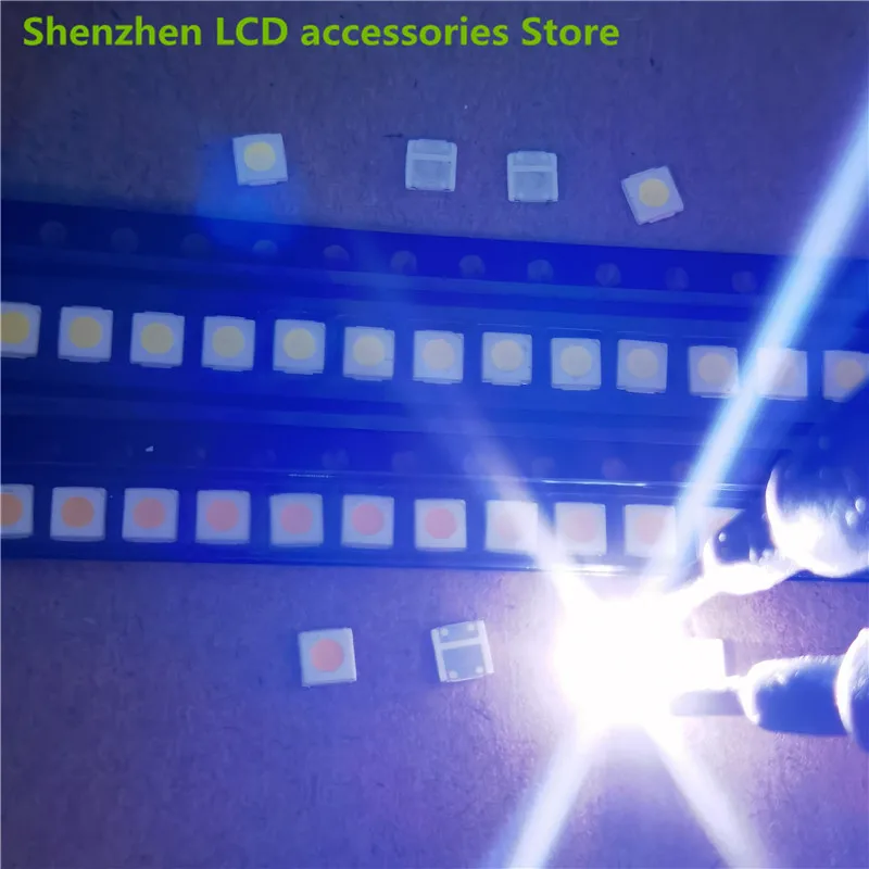 200ชิ้น/ล็อต Professional LED LCD TV Backlight Light Lextar 3030 6V Patch โคมไฟลูกปัดแหล่งกำเนิดแสงเย็นสีขาว