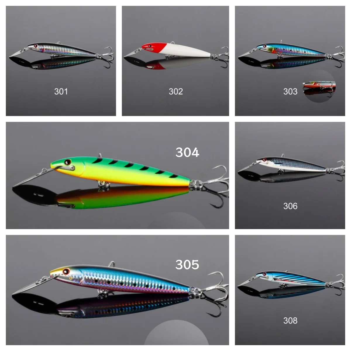 NOEBY Señuelos Minnow eficaces para Pesca en Agua Salada Duros - imagen 5