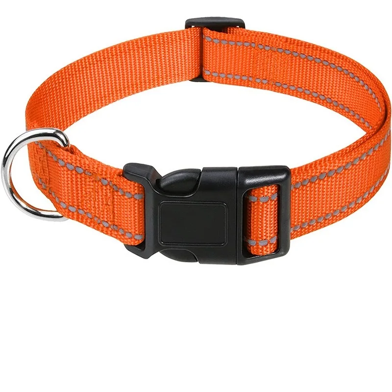 Reflective Nylon Dog Collar For Small Medium And Large Dogs_voghion.com