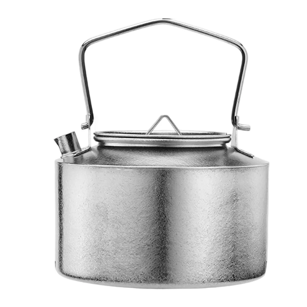 Approx. 133*133*72mm Camping Teapot Multifunctional Camping Cookware Set Camping Kettle High Hardness Material Rust-Free Kettle