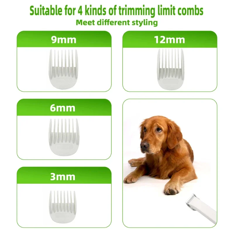 Pet Clipper Supplies Electric Pet Grooming Clippers 6 in 1 Multifunction Kit Safety Pruning Vacuum Cleaner Cat Dog Comb Trimmer