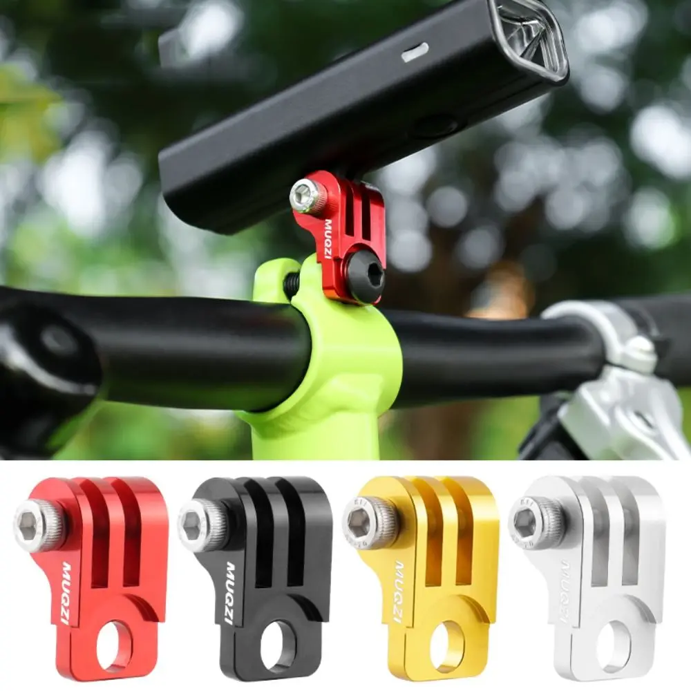 Aluminium Alloy Bicycle Front Light Holder Adjustable Modification Bike Front Light Bracket Adapter Lamp Bracket