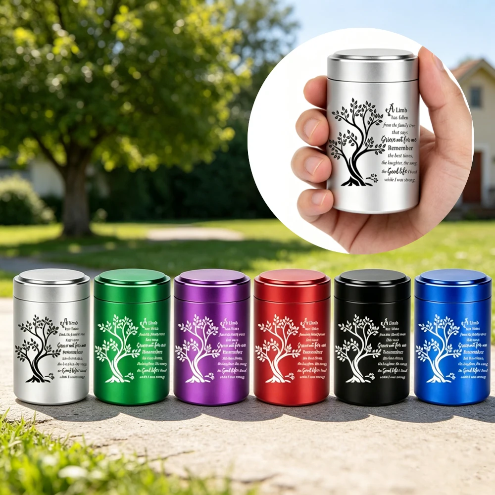 Petite urne pour cendres humaines, urne de crémation, urne Arbre de Vie, urne décorative, urnes commémoratives pour femmes et hommes, mini urnes souvenir