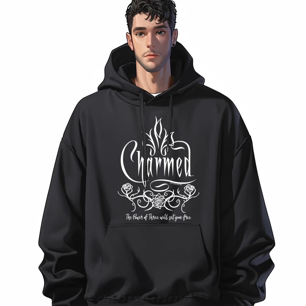 

Classic Hoodies Cute Long Sleeve Mans Hoodies Charmed Classic Roses Outdoor Valentine Day Sweatshirt Crew Neck