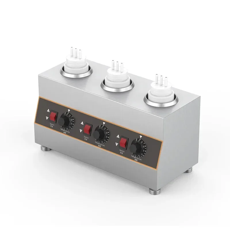 Commercial Sauce Insulation Machine 4 Bottles Sauce Warmer for Ketchup Salad Dressing Chocolate Jam Electric Heater