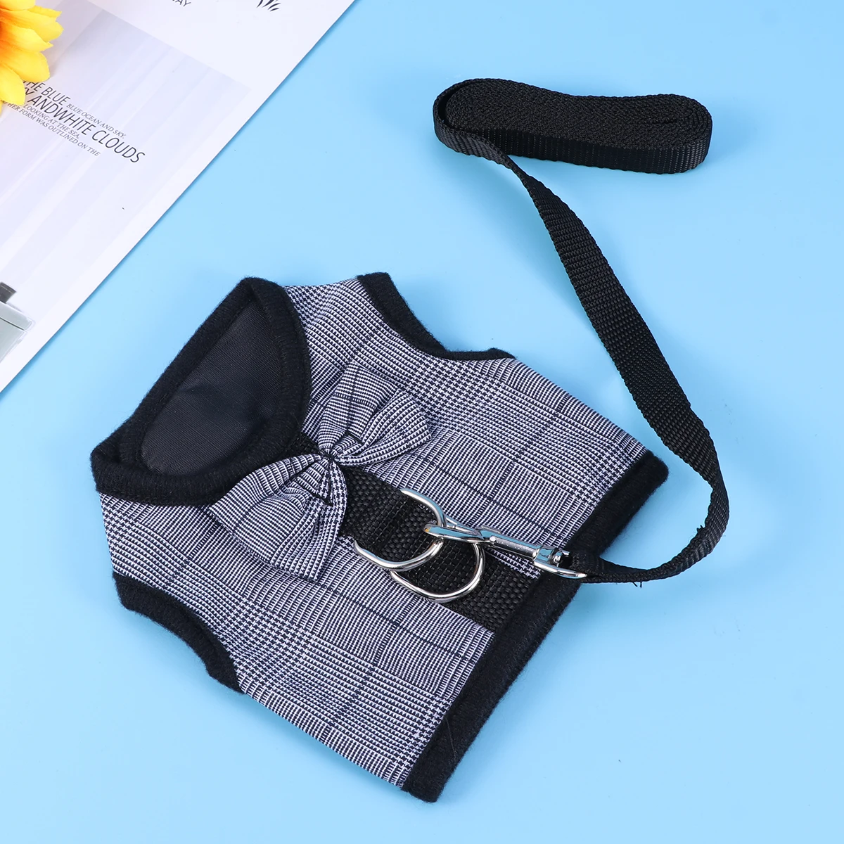 

Breathable Mesh Pet Harness Vest for Small Dogs Rabbits Guinea Pigs Squirrel Adjustable Traction Strap Comfortable Fit Medium