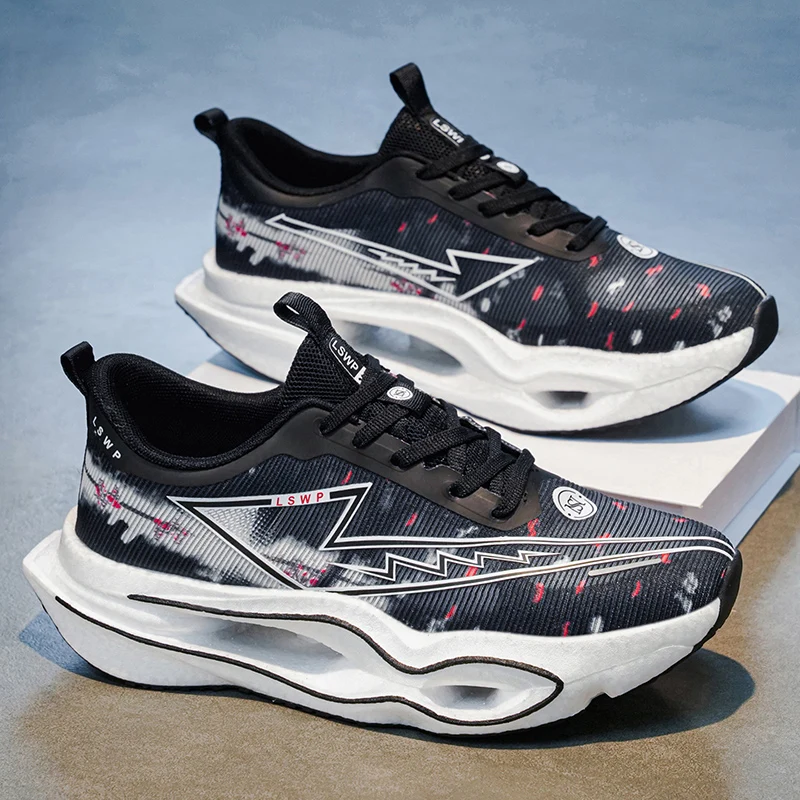 Men's Casual Sports Shoes, Shock-Absorbing Soft Sole, Stylish and Versatile Professional Sports Shoes for Students, Suitable for Walking, Tennis, and Comfortable Fashion Sneakers, Suitable for Gym, Jogging, and Sports, Unisex, Suitable for All Seasons