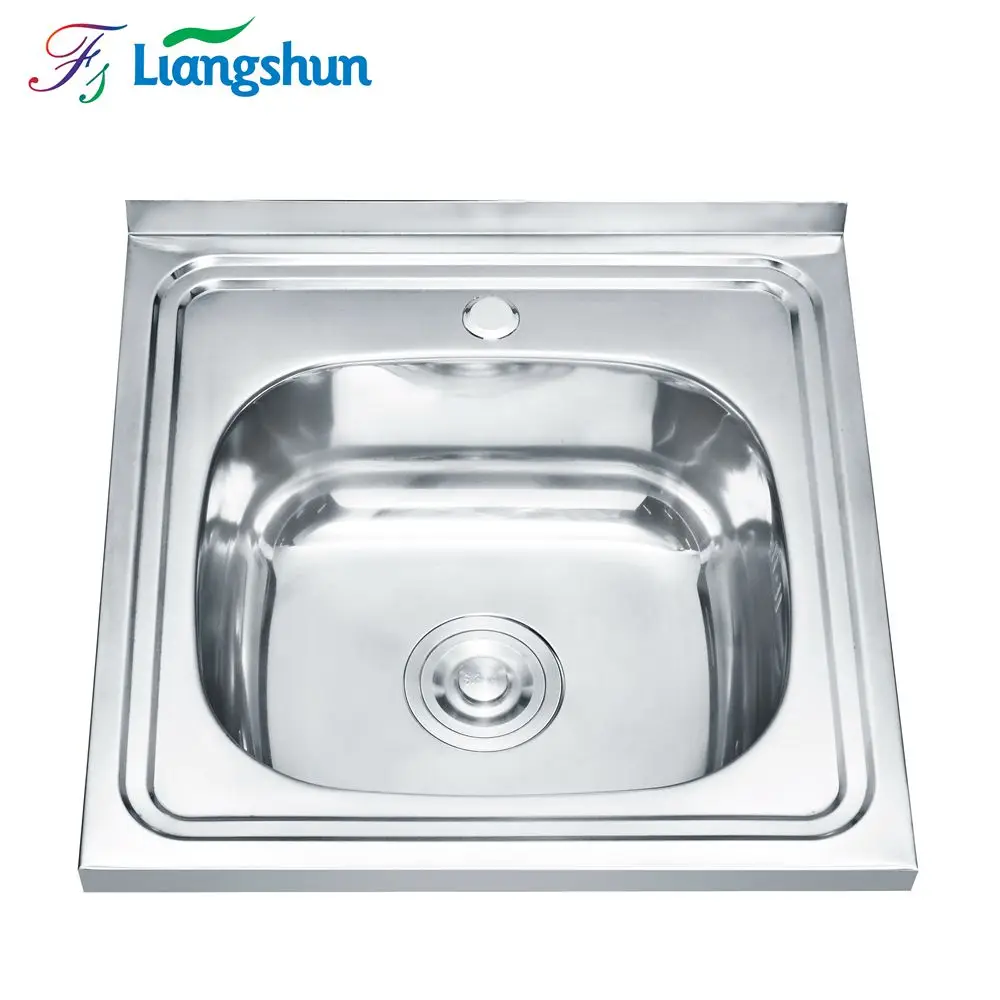 

Kitchen Wash Sink Stainless Steel Deep Single Basin Portable Vegetable Bowl Decoration House