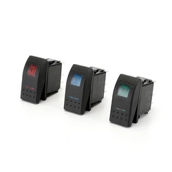 ABILKEEN KCD2 Plastic Rocker Marine Switch ON-OFF Latching Toggle Switch Marine Car Modification Switch with LED Illuminate