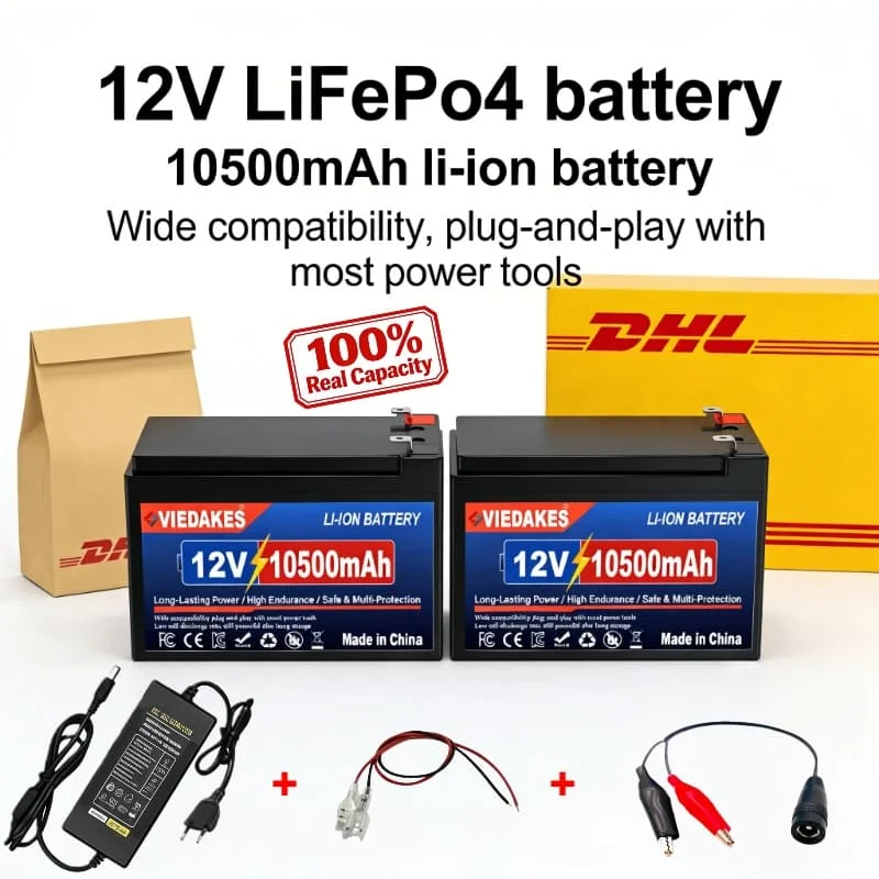 

Аккумулятор VIEDAKES 12В LiFePO4 с BMS ✅ Зарядное устройство для электросамоката: быстрая зарядка, длительный срок службы