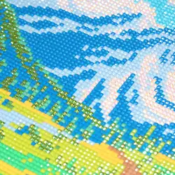 FOREVER YOUNG 5D DIY Diamond Painting Card Four Seasons Scenery Full Square with AB Beads for Beginners Craft Diamond Home Decor
