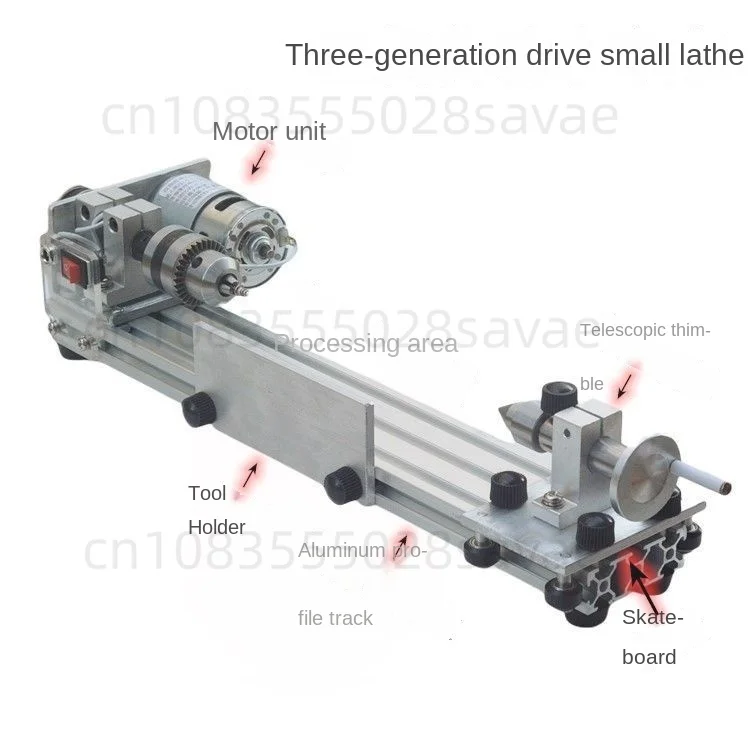 

Multifunctional miniature improved small lathe grinding and polishing, bead bead machine