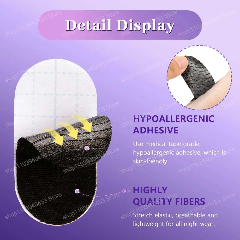 

Лента для рта (30/60/90/150/300 шт.) для сна: сохраняет рот закрытым, предотвращает храп, мягкая, для дома и путешествий