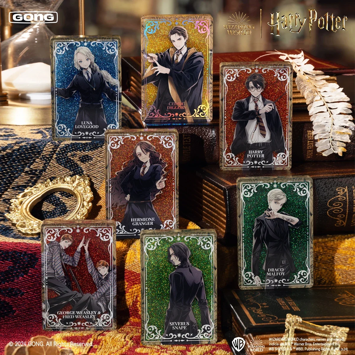 Harry Potter Card Magic World Classic Collection Card  Wizards Flowing Sand  Anime Peripherals Trading Card Children Toys