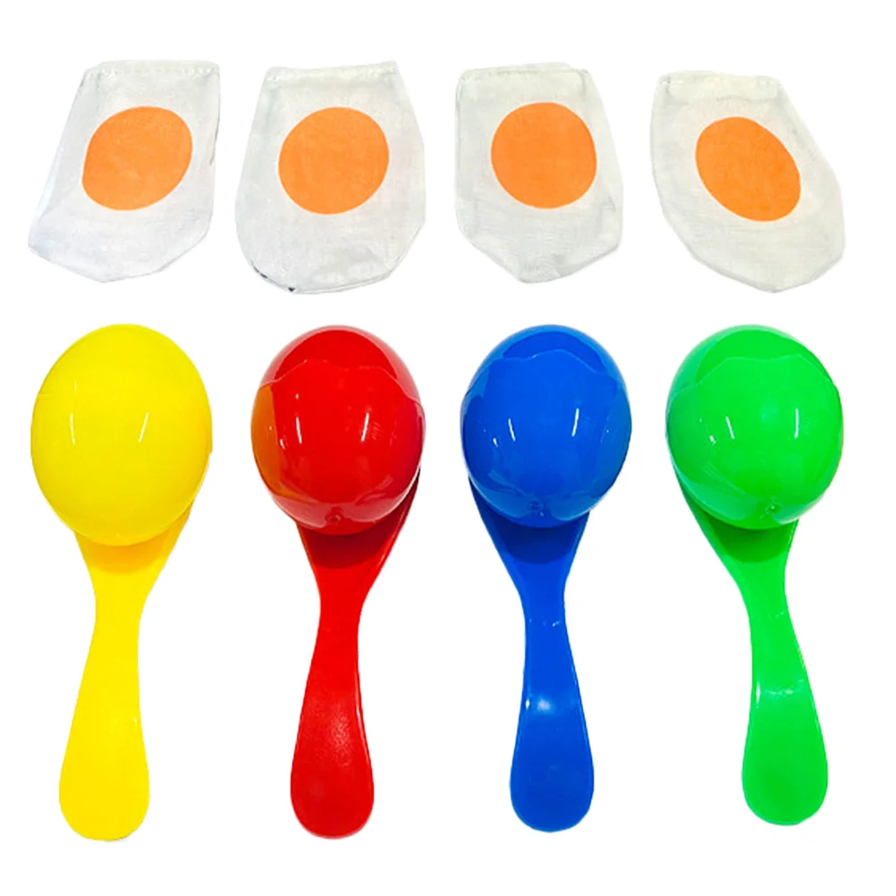 

4 set Balance Spoon Toy Kids Montessori Intelligent Training Tool Outdoor Games Egg Race Party Games Learning Educational