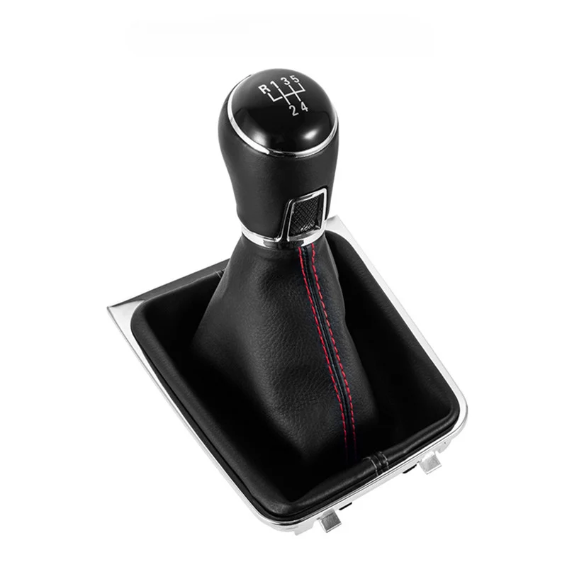 5 6 Speed Gear Shift Knob Gaiter Boot Cover Collar For Volkswagen VW Passat B6 2005 2006 2007 2008 2009 2010 2011